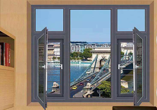 120Broken bridge window screen integrated flat window (doubl